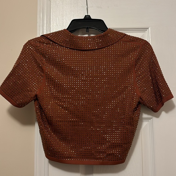 COPY - Sandro Jeweled Top - Picture 4 of 5